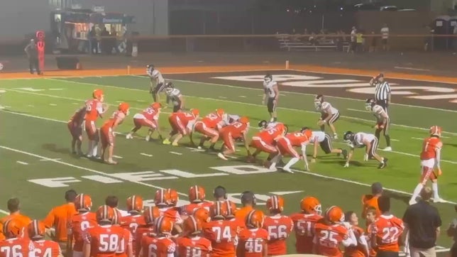 Cameron Sullivan pushes the pile vs Coal Grove for a TD