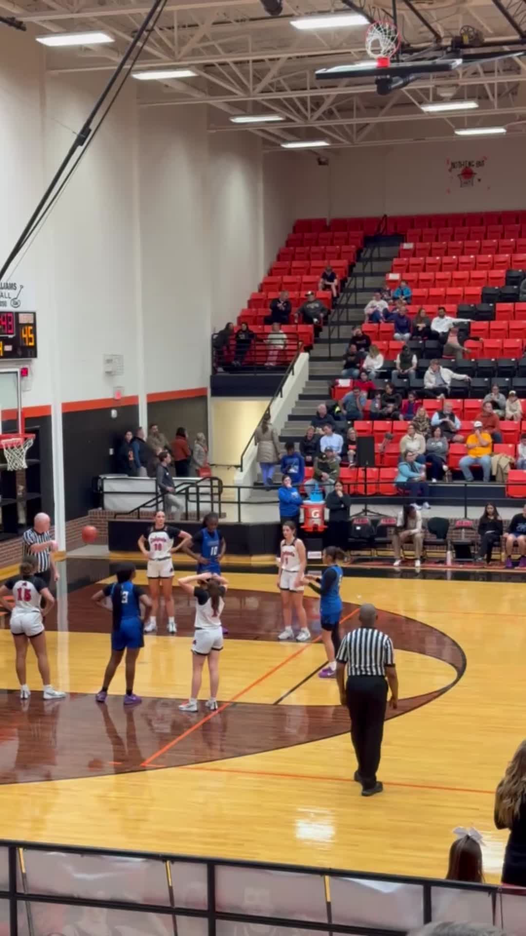 Clara Williams #5 shoots 3 FT