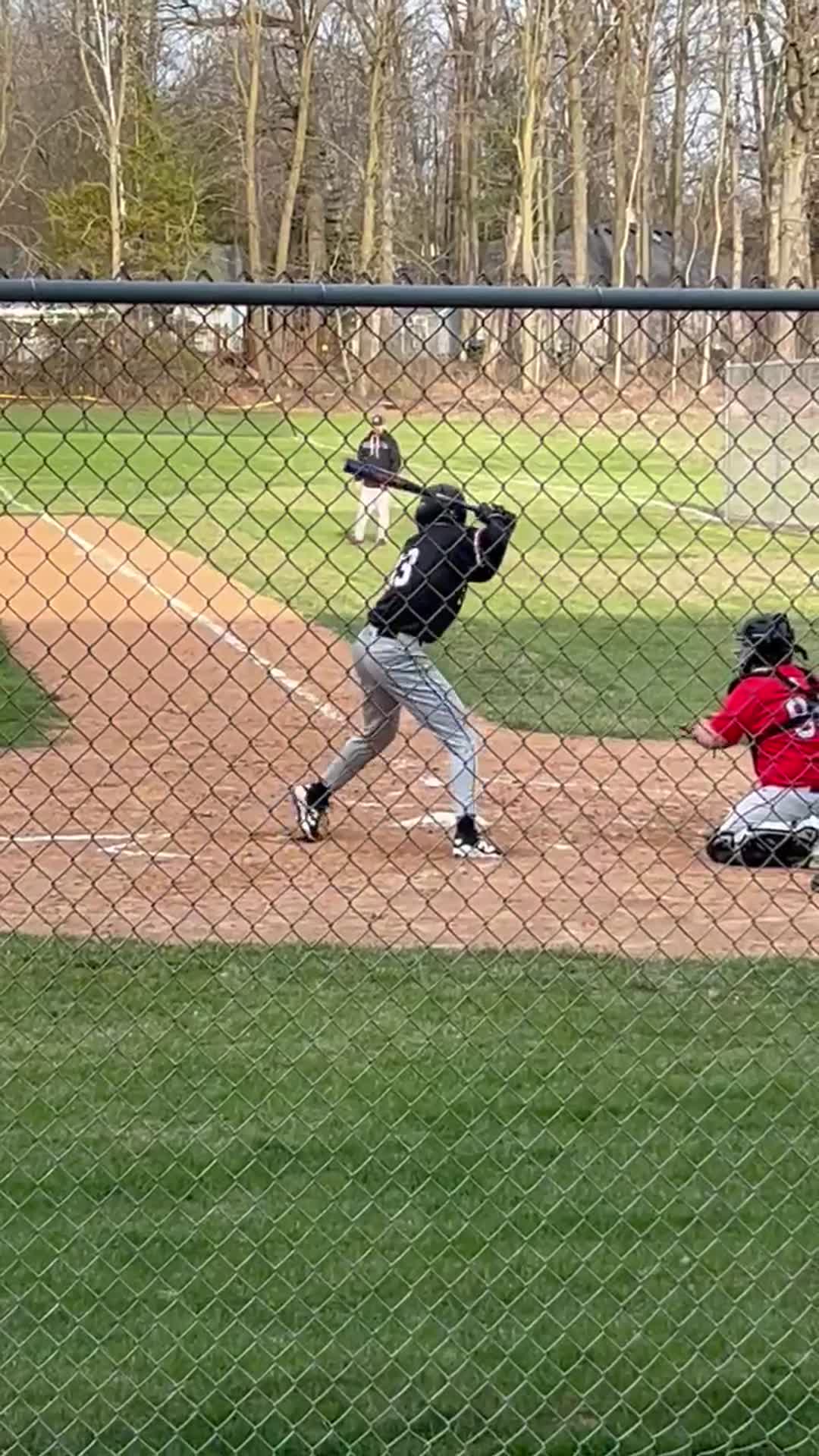 Base hit to right center.