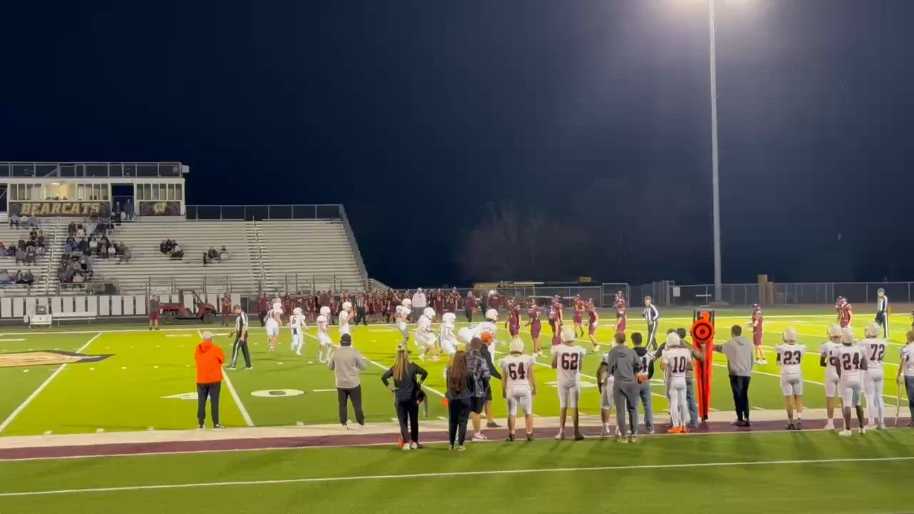 Daniel 20 yd scramble vs Whitesboro