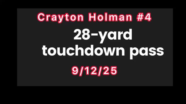 Crayton Holman week 2 game highlights Jefferson West vs Royal Valley 9/12/25
