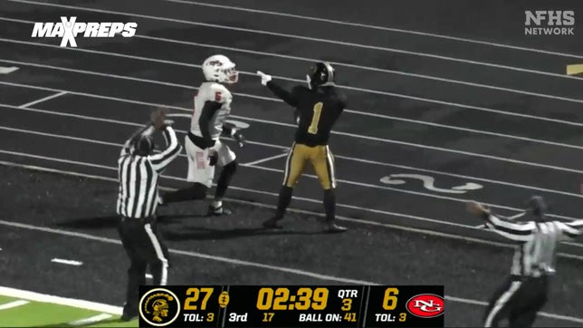 Highlights of Carrollton's (GA) 48-21 win over North Gwinnett (Suwanee, GA) in the Georgia 6A semifinals. Senior running back QB registered two rushing touchdowns in the victory.