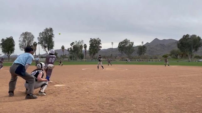 Bases loaded first pitch at bat over left field fence