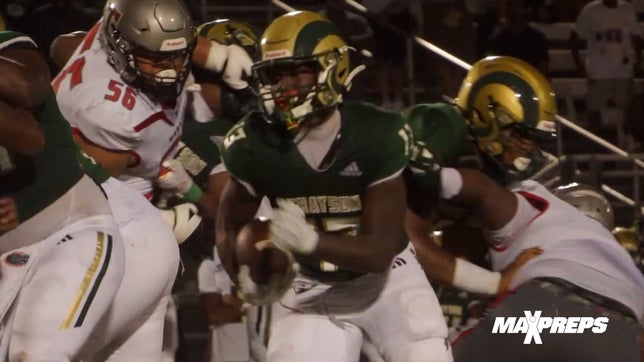 Highlights of Grayson's (Loganville, GA) 24-23 OT win over Thompson (Alabaster, AL).