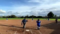 Amaris Ruiz (So.) flying catch for the out at 2B
