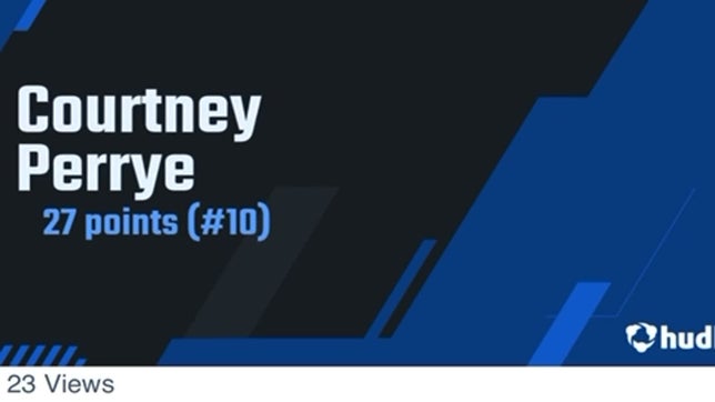 Courtney perrye 27 points #10. Jr.