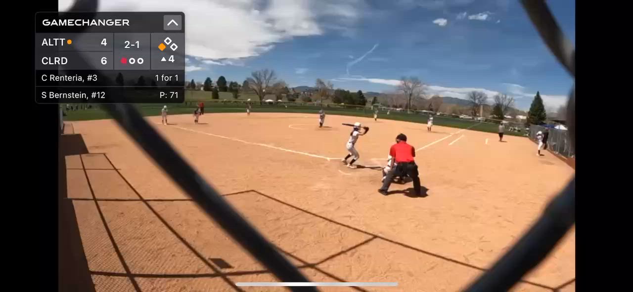 Softball highlights of Christine Renteria class of 2027