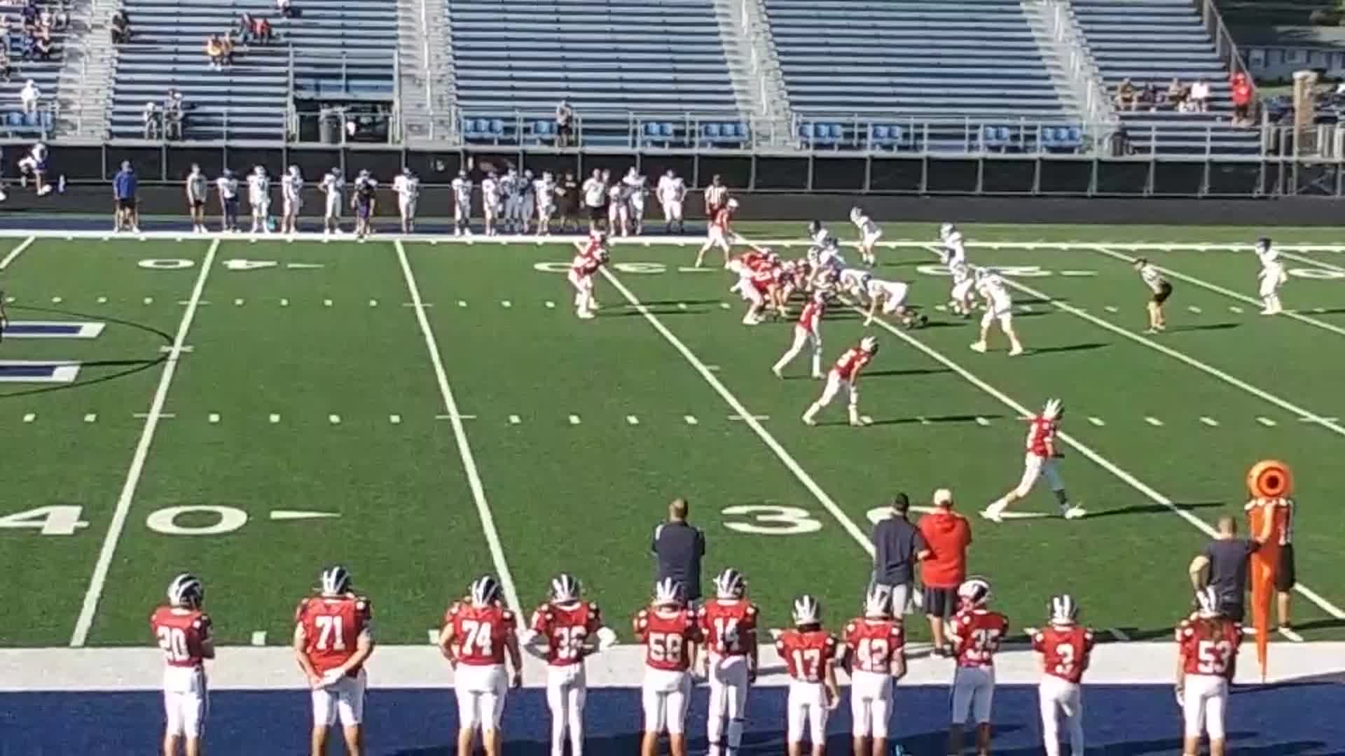 Anthony Georgealas runs for a 25 yard touchdown