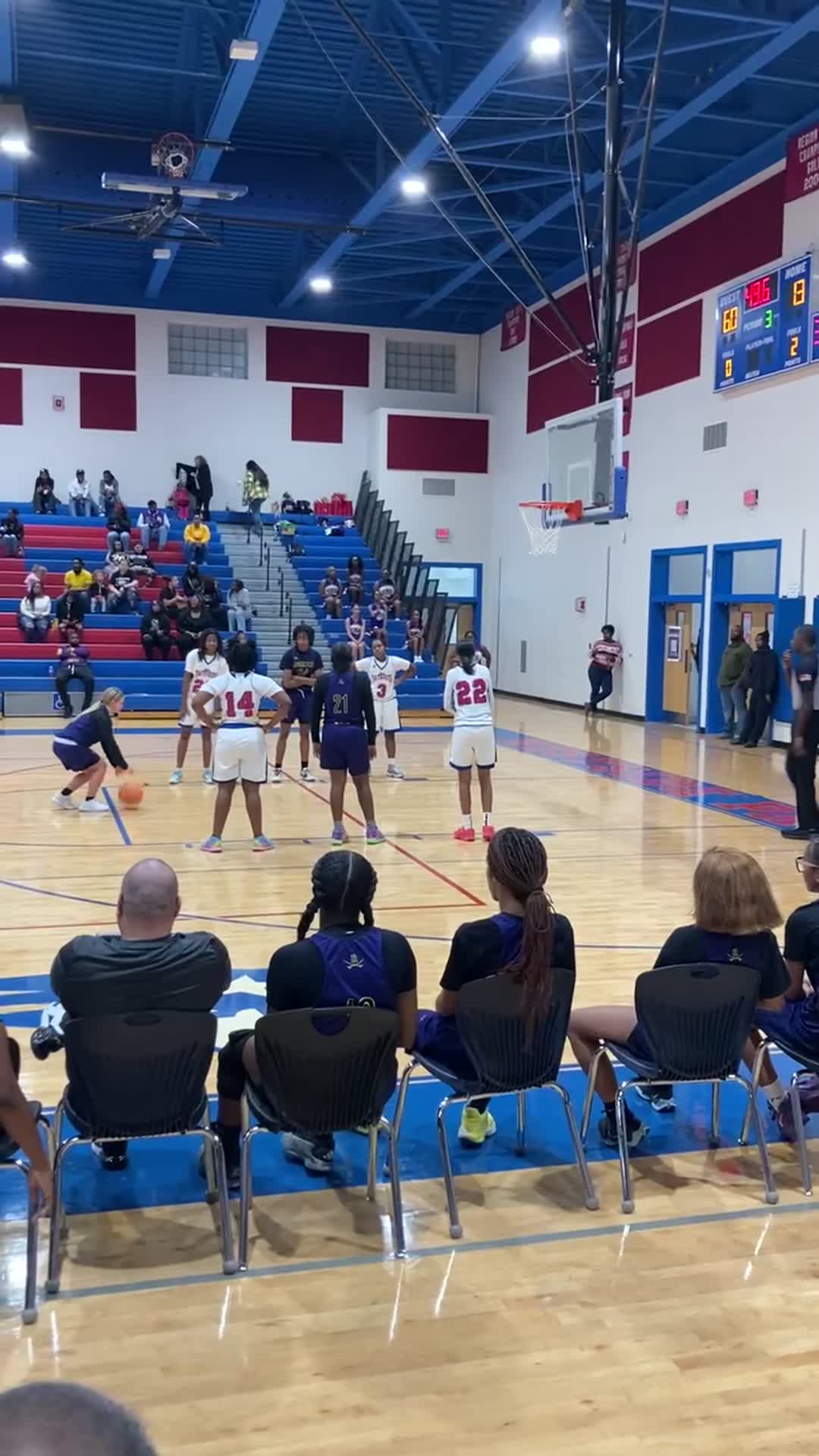 1st free throw against Westside