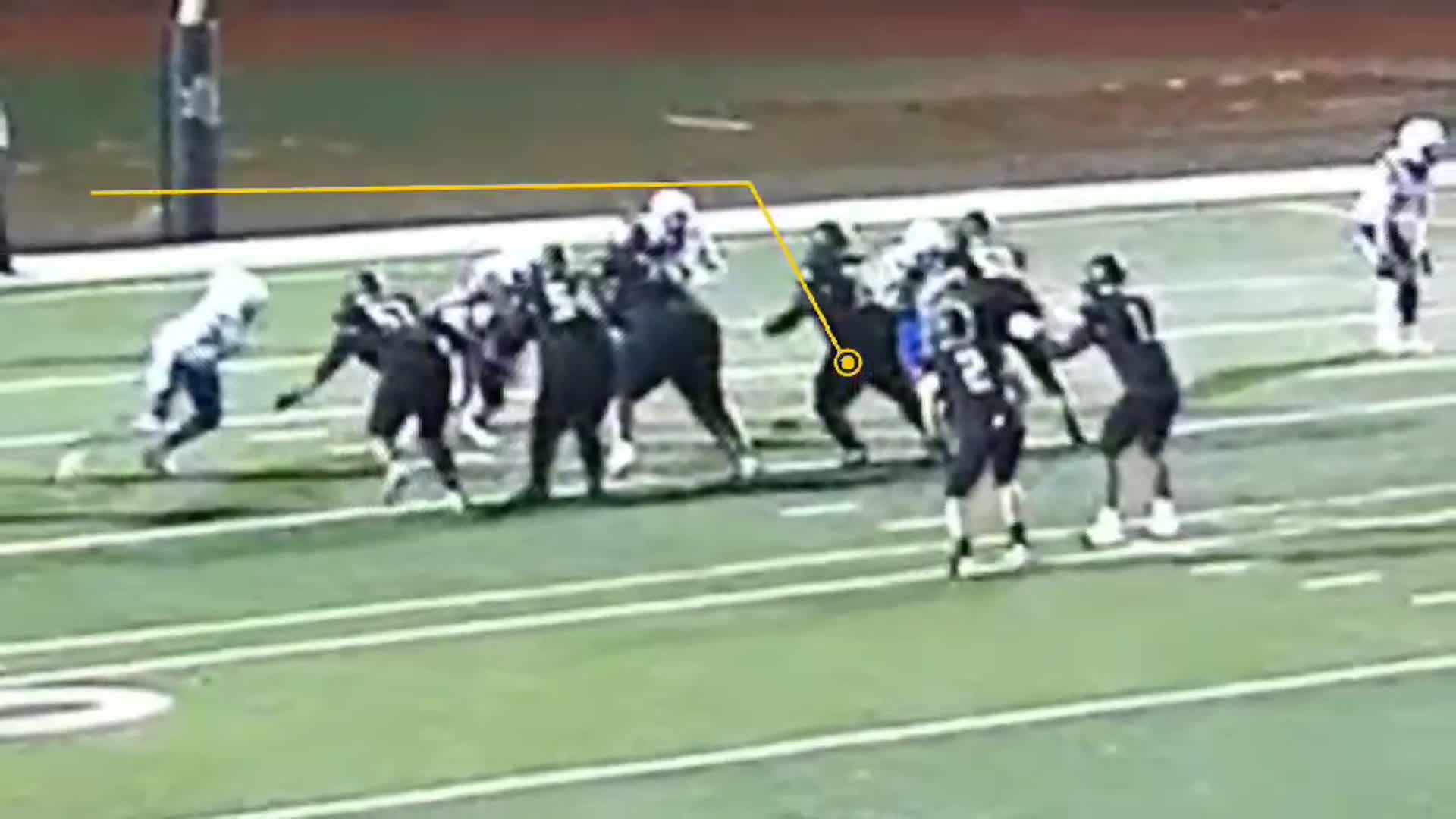 East Hartford HS Rushing Touchdown by RB #2 Yaxier Rivera Against Hall HS