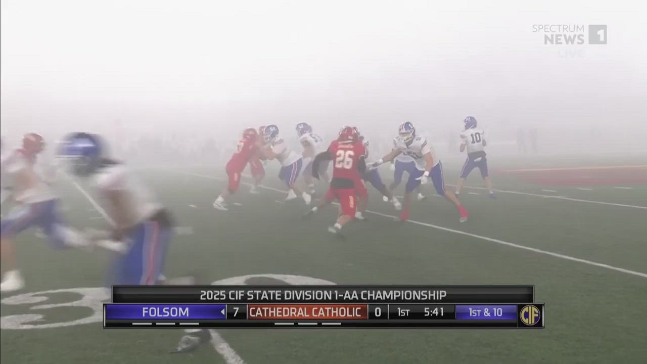 In the fog! Brody Rudnicki to Rob Larson