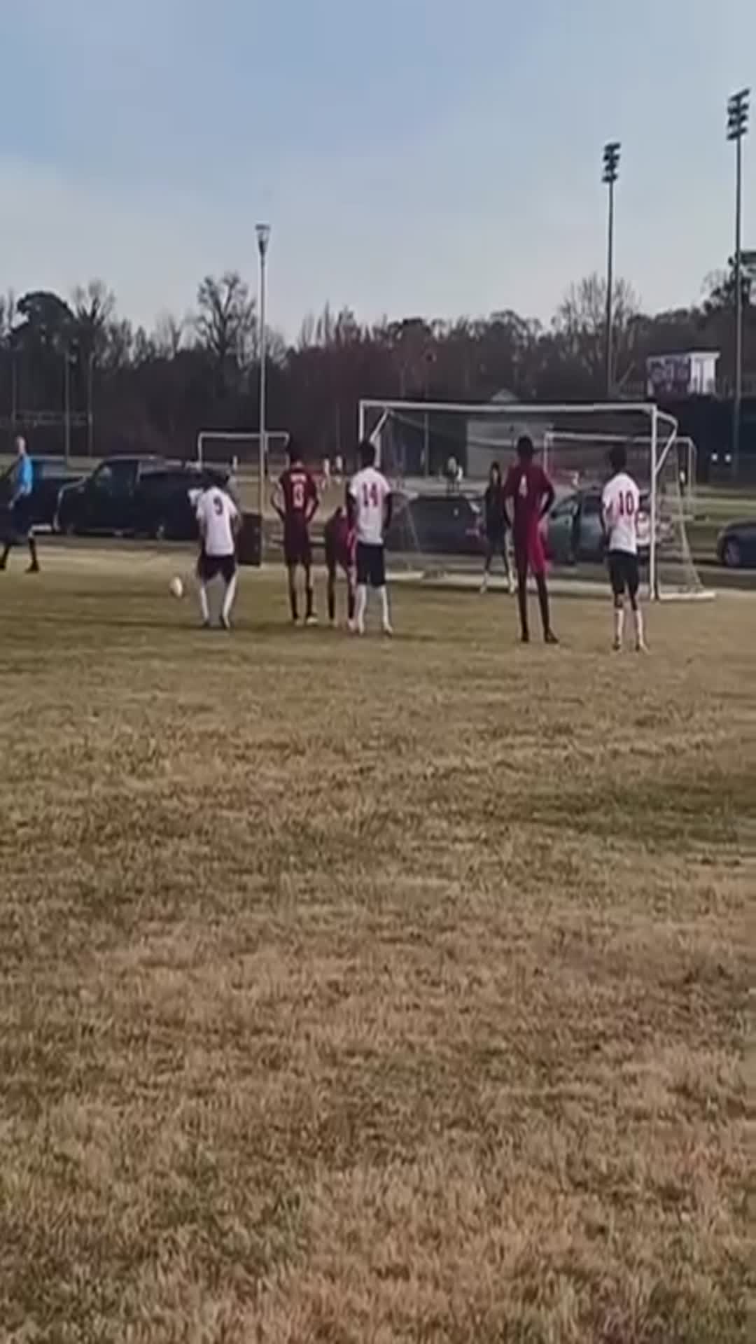 PK goal by our defender Michael