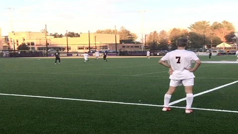 Midfield gains control, Ryan Miga scans the field and lifts the ball beautifully into the path of Bryce Cook to score.