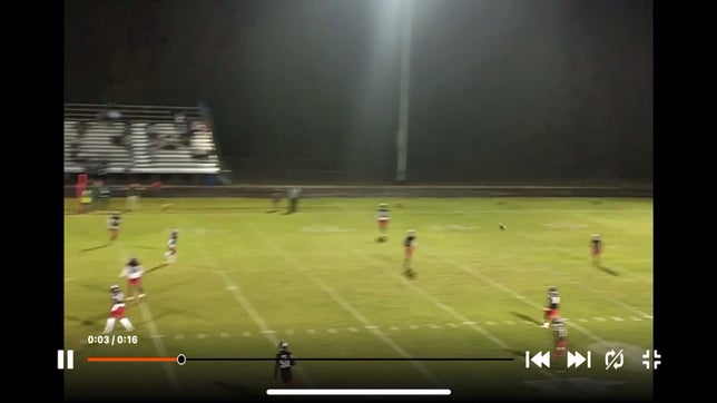 47 yard kick by #18