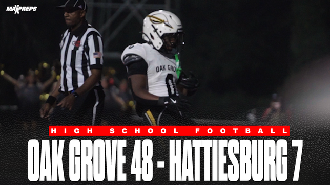 Junior QB Kellen Hall led Oak Grove with 206 passing yards and 4 touchdowns as the Warriors rolled past Hattiesburg, 48-7. Roman Causey added 116 yards and a score on the ground, while KJ Roberts hauled in 112 receiving yards to fuel the blowout victory.