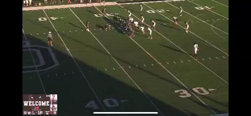 Thaddeus Tanner 1st high-school touchdown