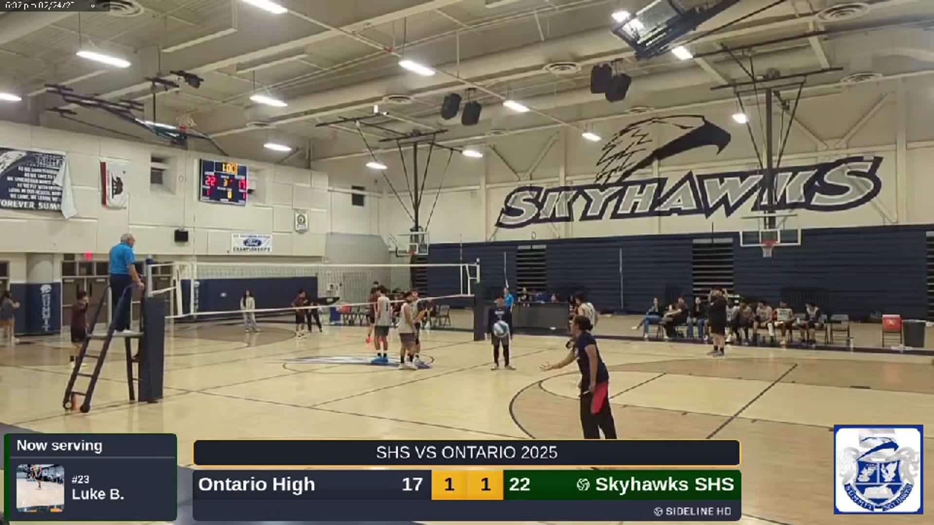 SKYHAWKS VS Ontario High
