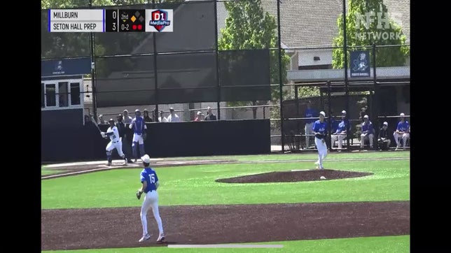 Jordan Burwell with a 2 HR blast to give Seton Hall Prep a 5-0 lead !