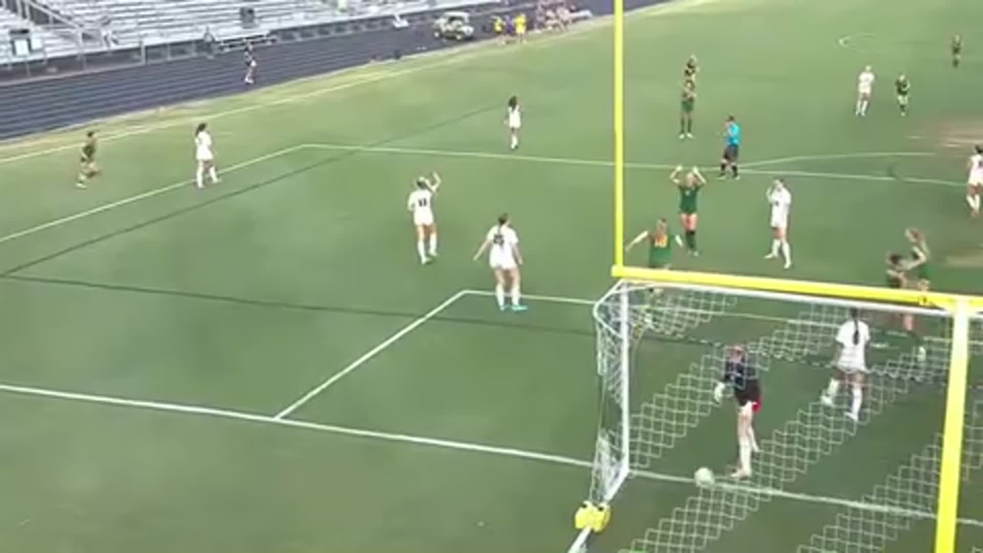 Behind the Goal View of Eliana's One-Timer Game Winning Goal with Assist from Nayelli!