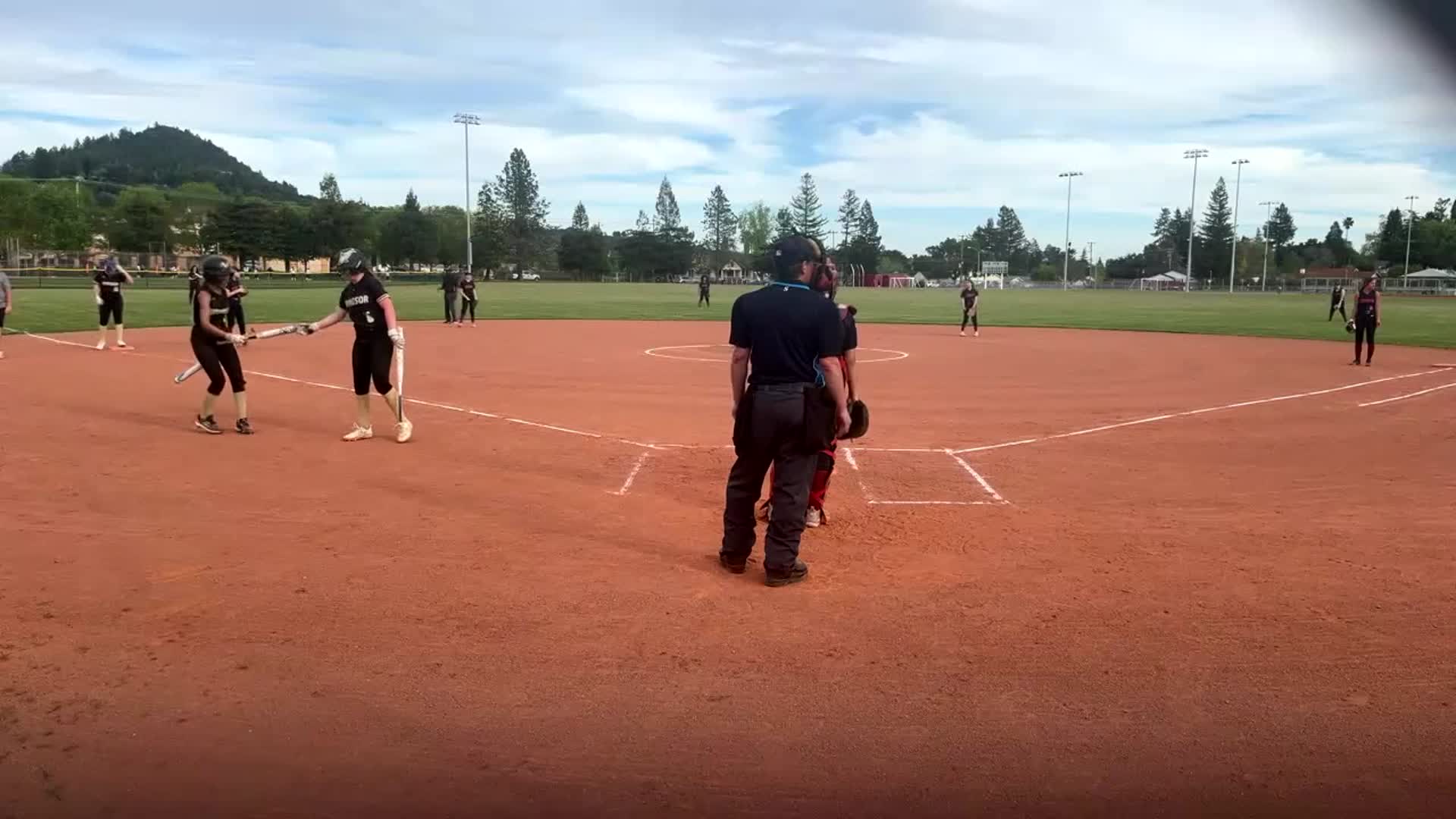 Weber connects beats it out.