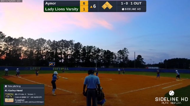 Line drive to 3rd Base with Bases Loaded for the Out at Home Plate