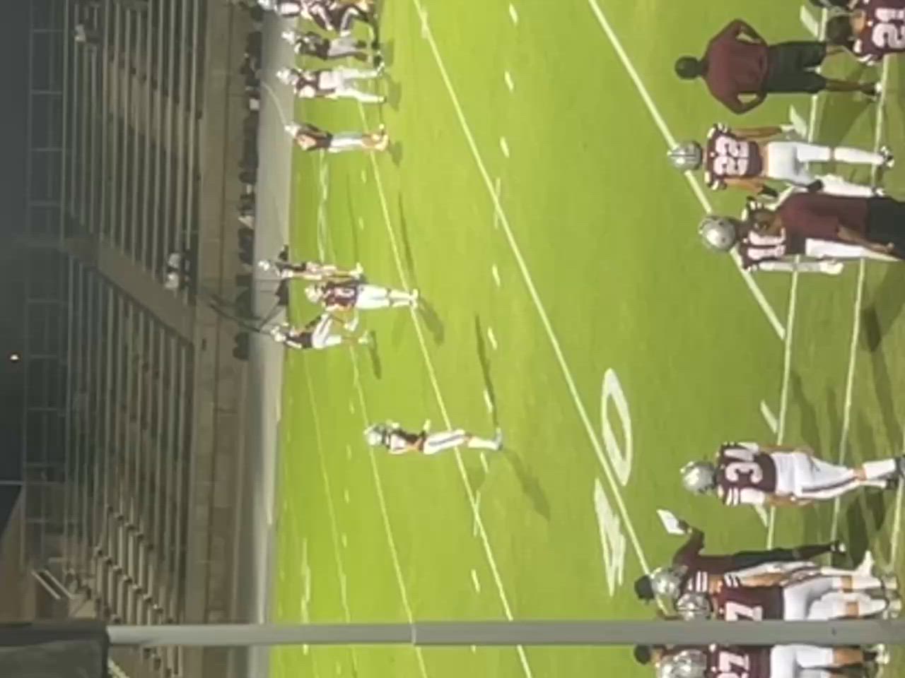 49 yard run up the left hash.