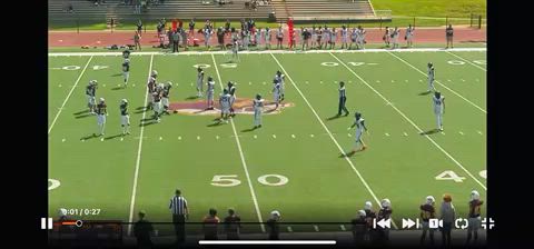 Short pass, zig zagging between defense, scored.