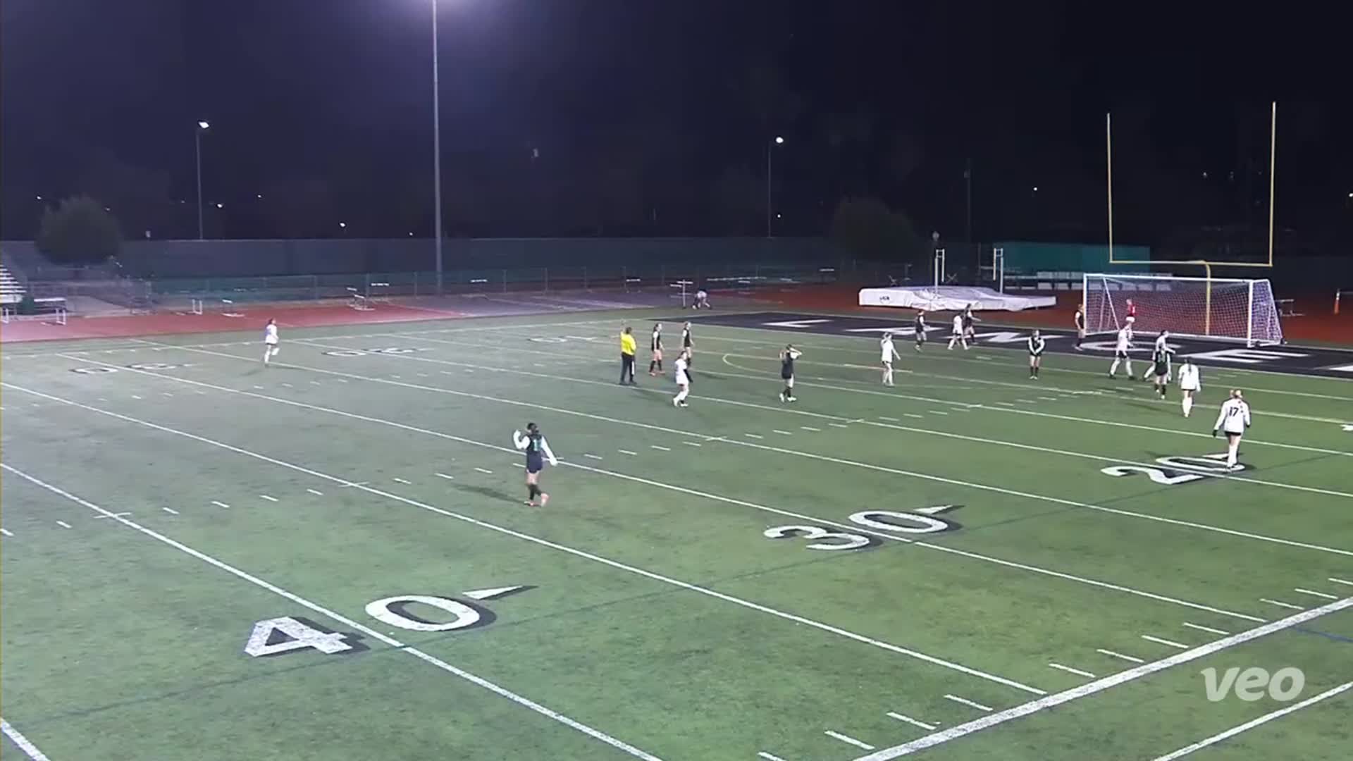 Maya Scoralle with the heads up goal vs Thousand Oaks