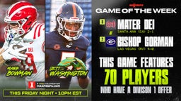 Bishop Gorman vs Mater Dei features 70 Players with an FBS offer