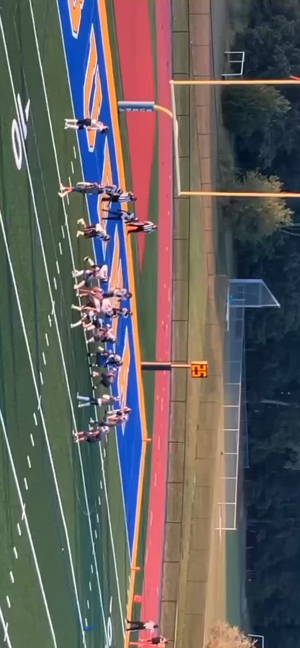 BIG STOP AT THE GOAL LINE.