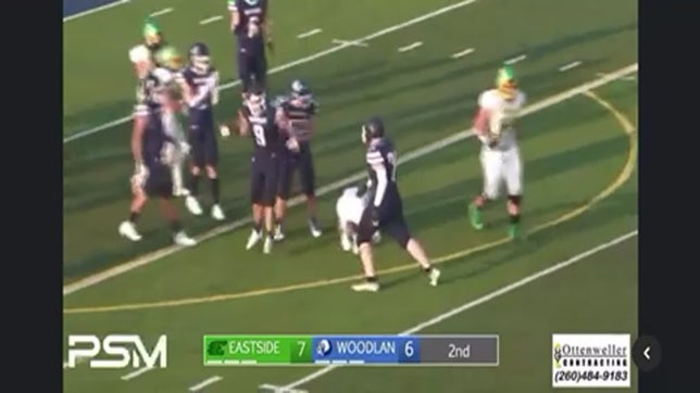 I was left untouched and body slammed Eastside's QB