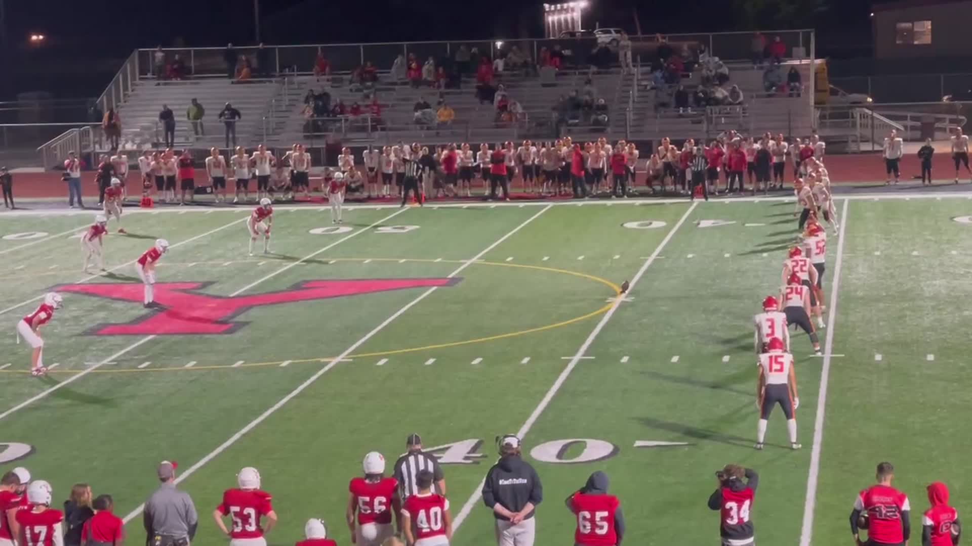 4th quarter YELM #14 Jameson Patin covers the Kamiakin onside kick to secure the Yelm Tornados victory