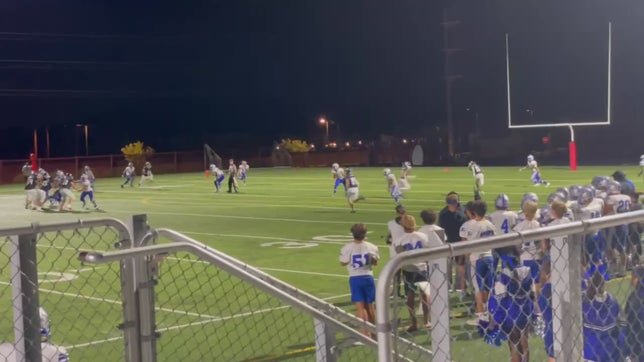 Touch down connection from QB Jerry Meyer to WR Antonio Spann late in the fourth quarter against La Jolla.