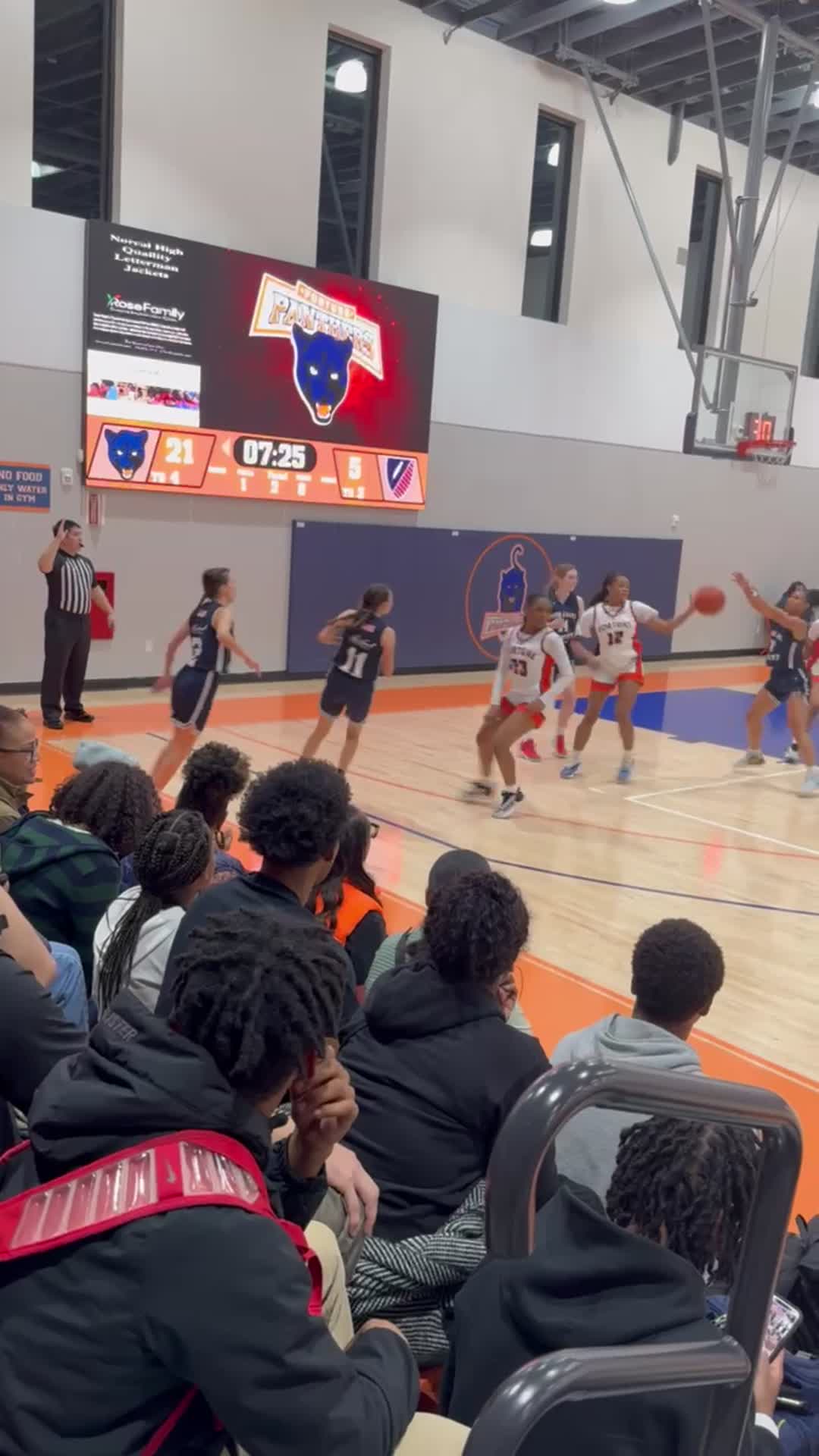 Woah. Lay fasbreaks and does a layup.