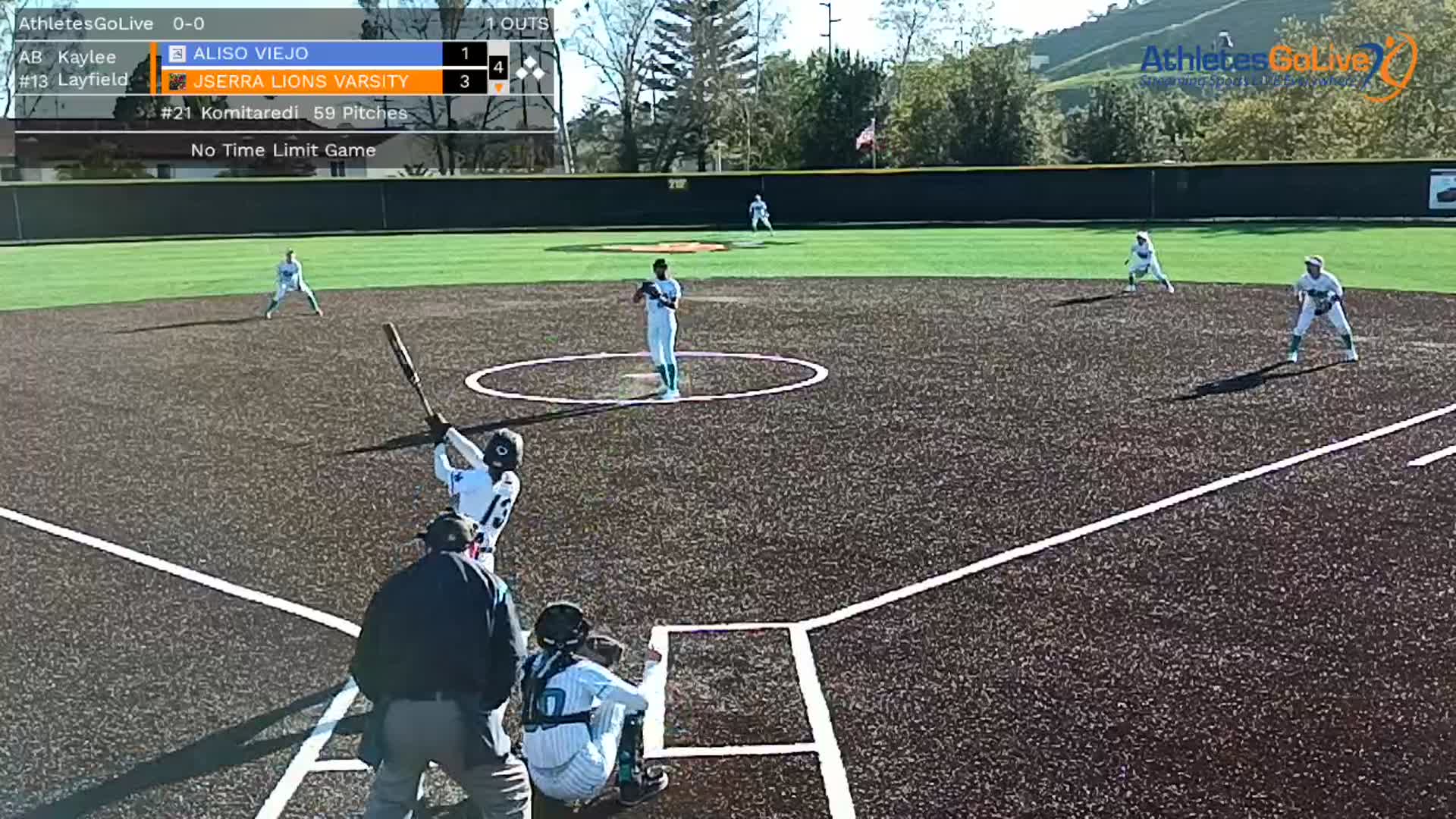 Kaylee Layfield- Line-drive Home Run vs Ali's Viejo