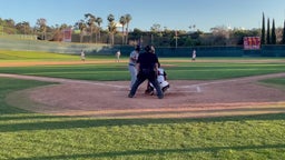 Standup double to left-center field at San Clemente High School.