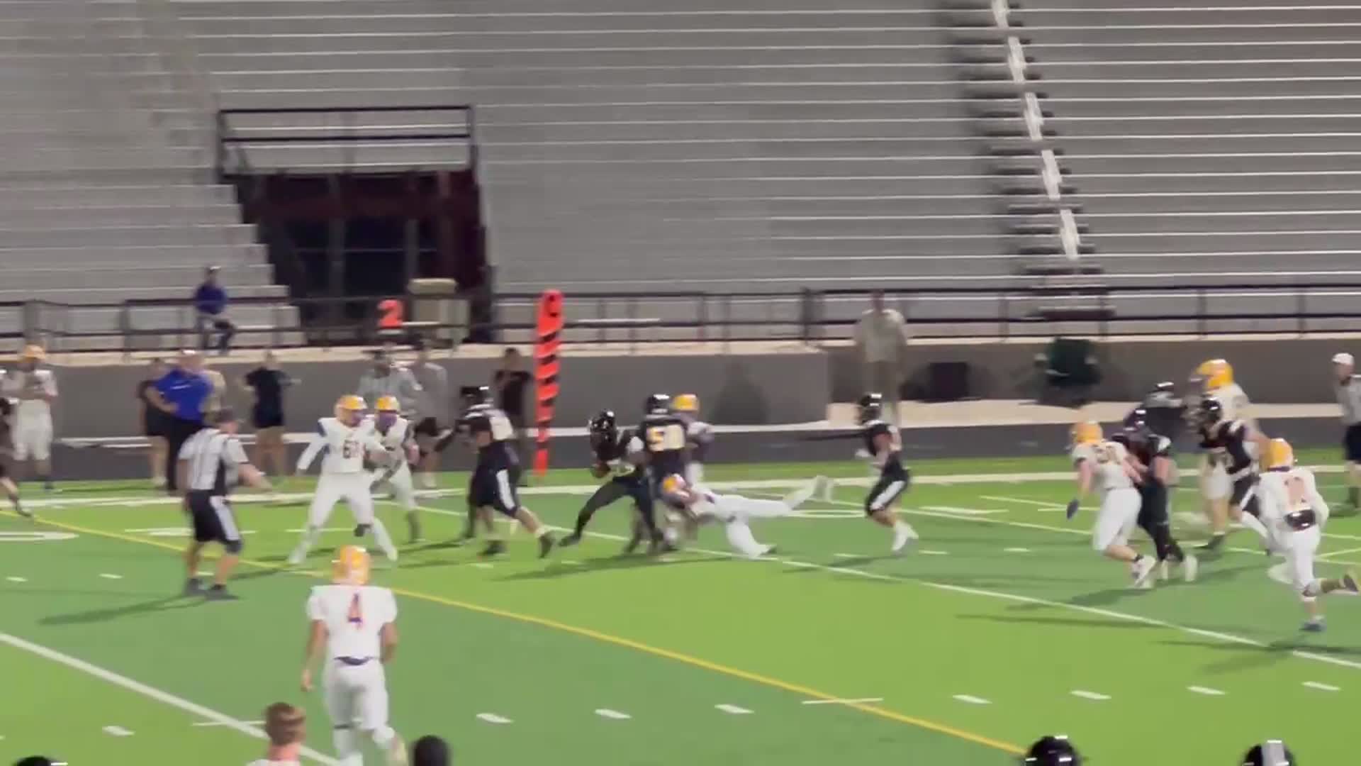 Rushing yards v Jal Varsity