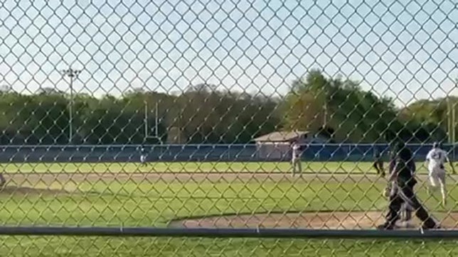 Hard hit Single to left