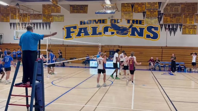 Asher Kemp (80) getting a point off a spike.