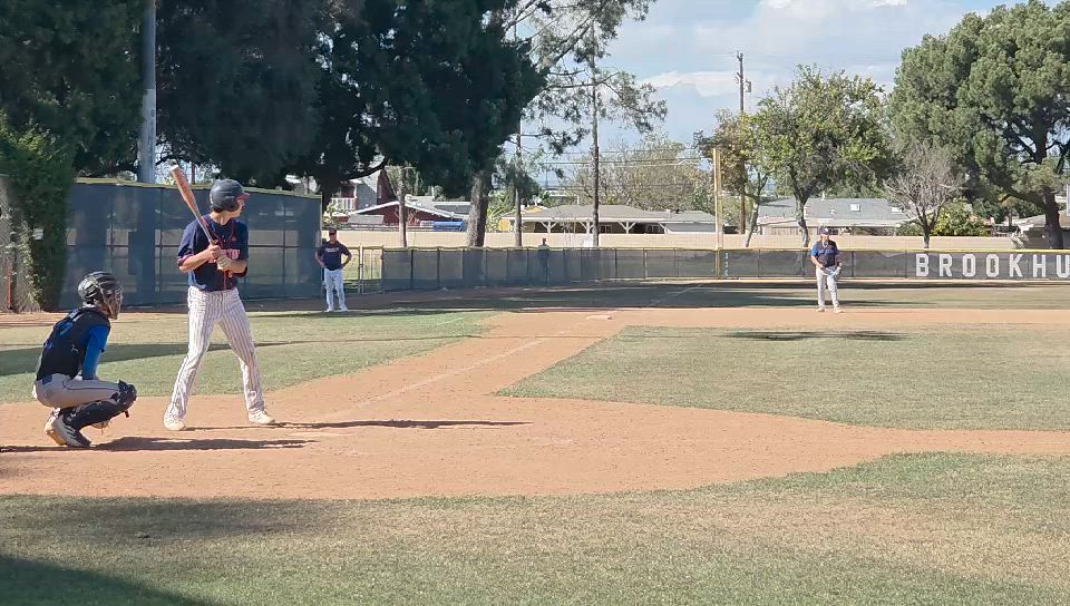 Aidan Benavides flashes gap power and advanced approach with triple for ERHS vs San Marcos