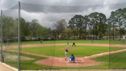 Terell Hayes with the catch for the out in Left field...Northeast Vikings vs Broadmoor Bucs