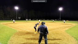 Rip up the middle for a base hit single vs Powhatan JV