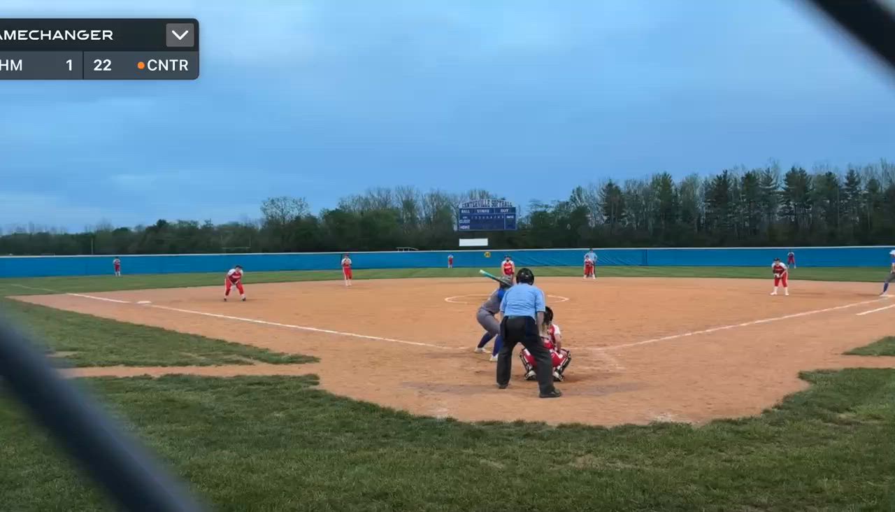 Macey Barker (So) takes it herself to turn the Double Play