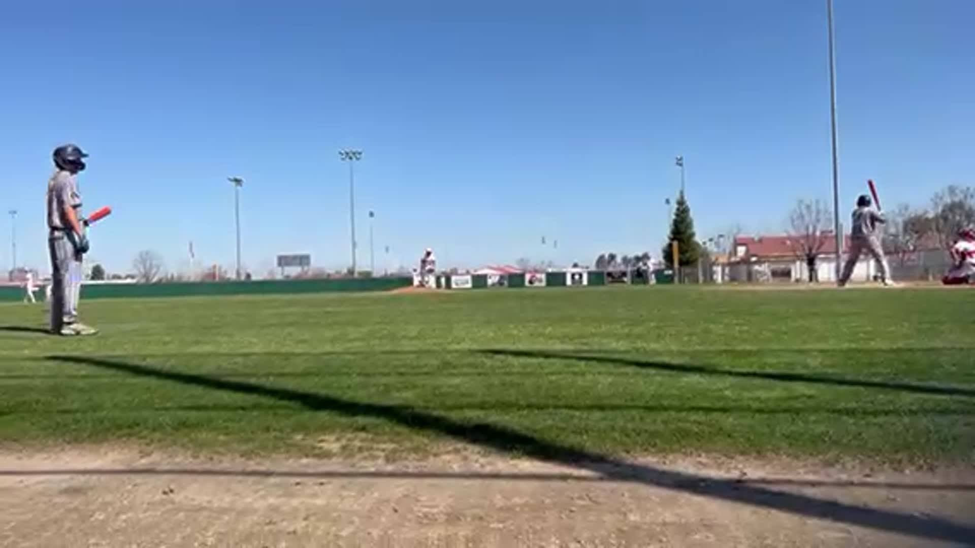 Garrison Ray with stand up double.