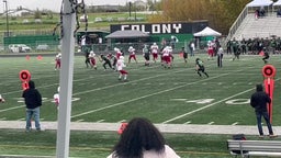 Jayden Smith with the big run against Colony Knights