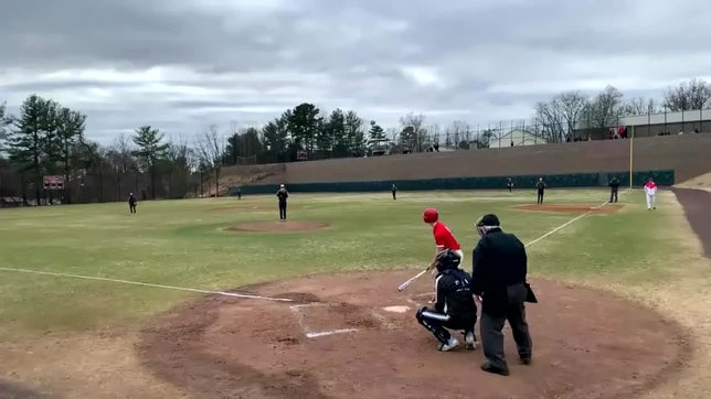 Ethan making a catch on pop fly hit to left field (catch made just off camera).