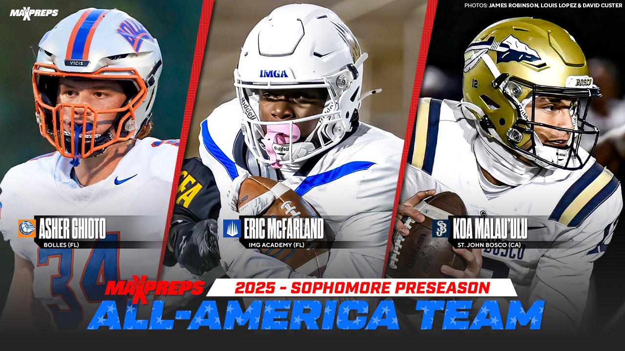 2025 Preseason MaxPreps Sophomore All-America Football Team