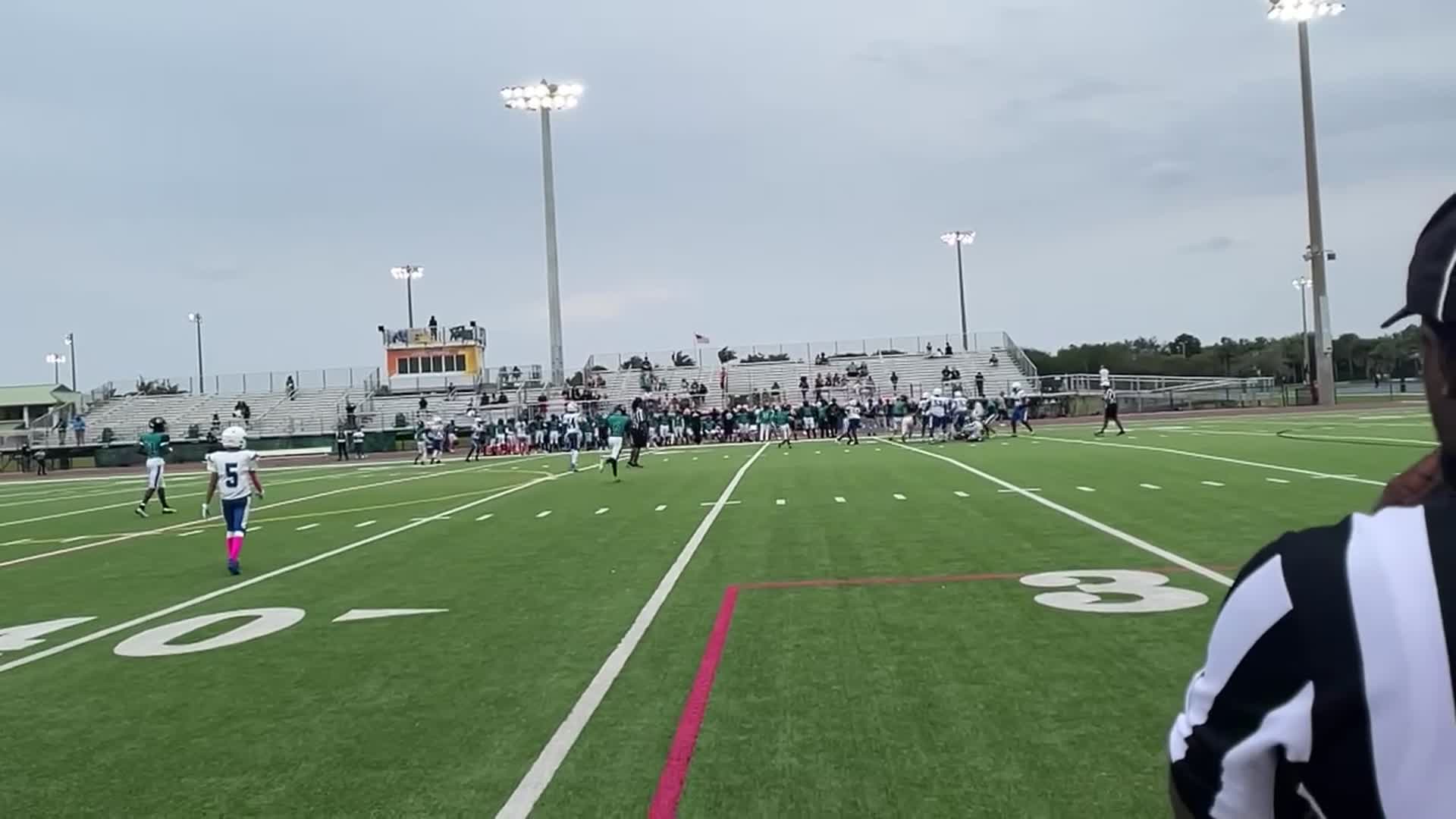 Madero #9 Forced fumble, fumble recovered for a defensive TD