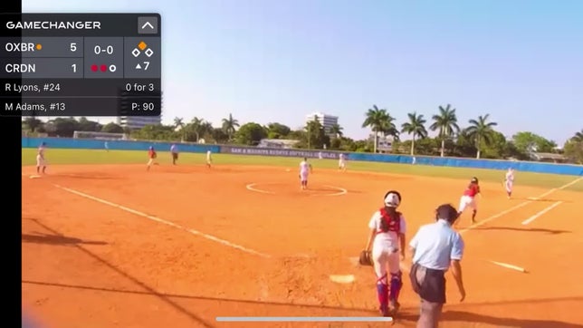 April 16, 2025 Double, RBI, extra base on throw