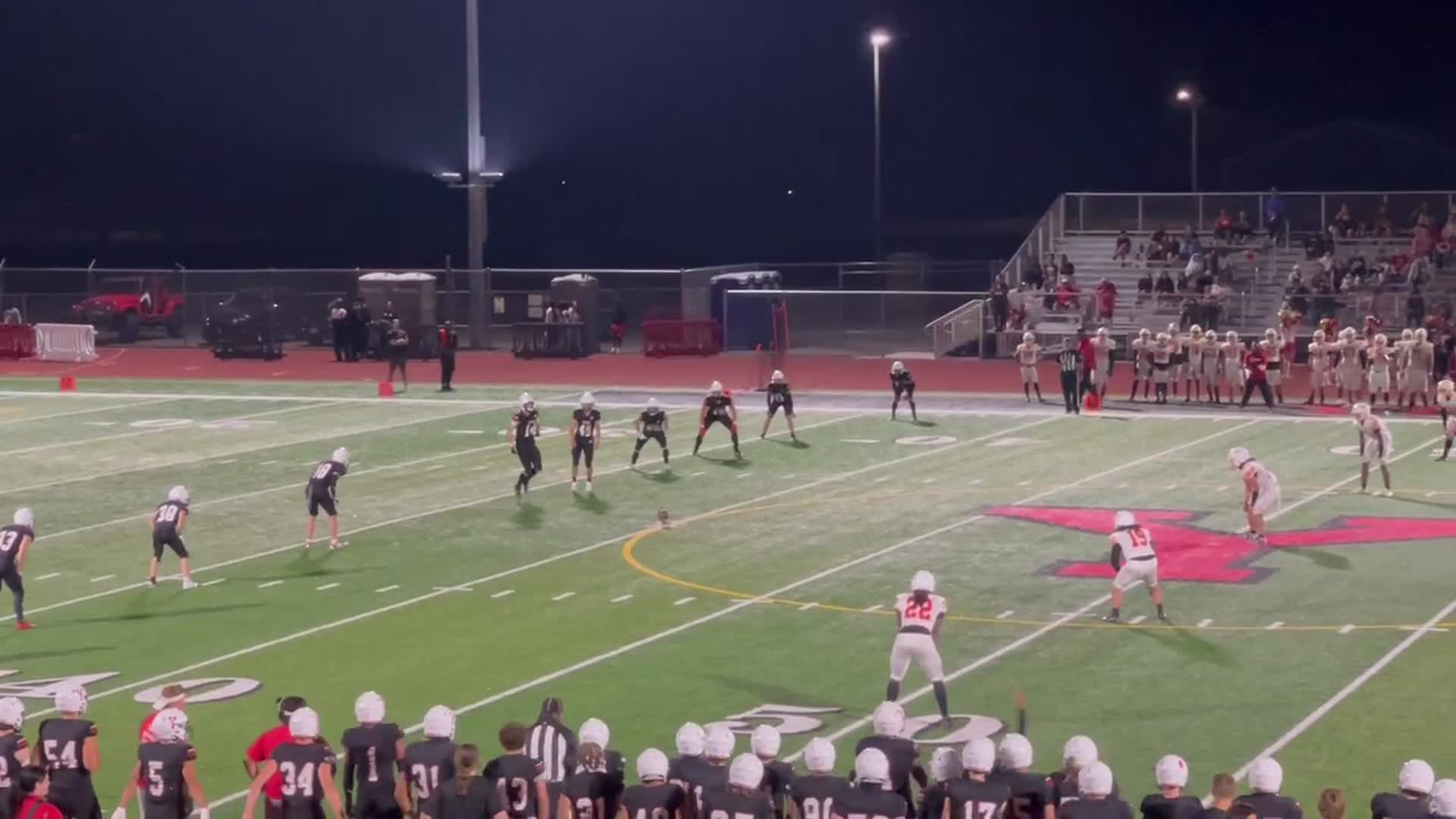 3rd Quarter Special Teams Yelm #7 Aaron Culler recovers the kickoff